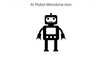 AI Robot Monotone Icon In Powerpoint Pptx Png And Editable Eps Format
