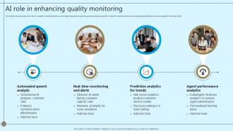AI Role In Enhancing Quality Monitoring