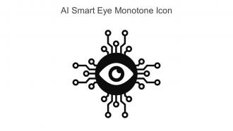 AI Smart Eye Monotone Icon In Powerpoint Pptx Png And Editable Eps Format
