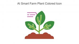 AI Smart Farm Plant Colored Icon In Powerpoint Pptx Png And Editable Eps Format