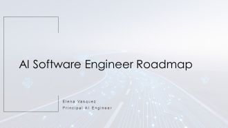 AI Software Engineer Roadmap PPT Mockup VA