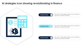 Ai Strategies Icon Showing Revolutionizing In Finance