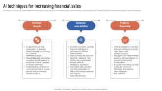 AI Techniques For Increasing Financial Sales Finance Automation Through AI And Machine AI SS V