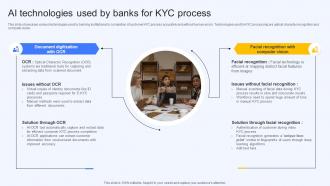 Ai Technologies Used By Banks For Kyc Process Ai Finance Use Cases AI SS V