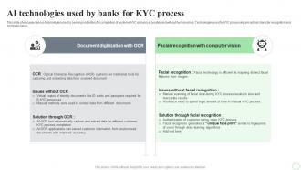 AI Technologies Used By Banks For Kyc Process Revolutionizing Finance With AI Trends AI SS V