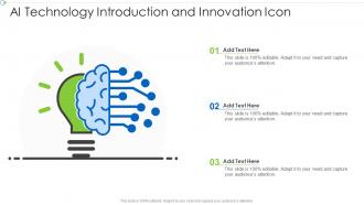 AI Technology Introduction And Innovation Icon