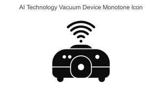 AI Technology Vacuum Device Monotone Icon In Powerpoint Pptx Png And Editable Eps Format