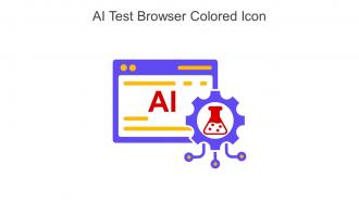 AI Test Browser Colored Icon In Powerpoint Pptx Png And Editable Eps Format