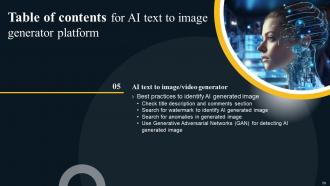 AI Text To Image Generator Platform Powerpoint Presentation Slides AI CD V Slides Content Ready