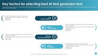 AI Text To Speech Generator Platform Powerpoint Presentation Slides AI CD V Image Compatible