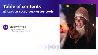 AI Text To Voice Convertor Tools Powerpoint Presentation Slides AI CD V Slides Best