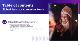 AI Text To Voice Convertor Tools Powerpoint Presentation Slides AI CD V Unique Best