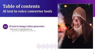 AI Text To Voice Convertor Tools Powerpoint Presentation Slides AI CD V Designed Best