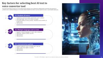 AI Text To Voice Convertor Tools Powerpoint Presentation Slides AI CD V Appealing Best