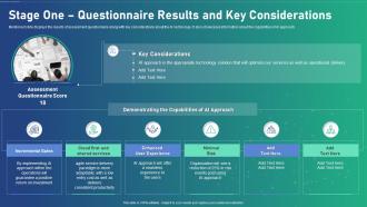 Ai Transformation Playbook Stage One Questionnaire Results And Key Considerations