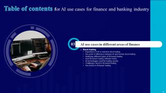 AI Use Cases For Finance And Banking Industry AI CD V Designed Slides