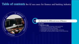 AI Use Cases For Finance And Banking Industry AI CD V Best Idea