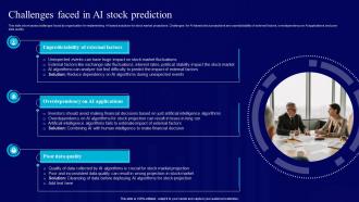 AI Use Cases For Finance Challenges Faced In AI Stock Prediction AI SS V