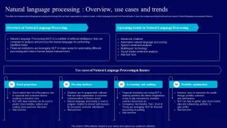 AI Use Cases For Finance Natural Language Processing Overview Use Cases And Trends AI SS V