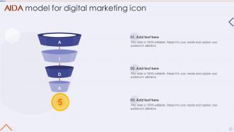 AIDA Model For Digital Marketing Icon