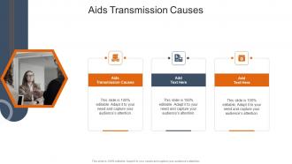 Aids Transmission Causes In Powerpoint And Google Slides Cpb