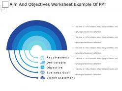 Aim and objectives worksheet example of ppt
