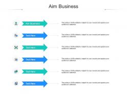 Aim business ppt powerpoint presentation model graphic tips cpb