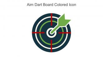 Aim Dart Board Colored Icon In Powerpoint Pptx Png And Editable Eps Format