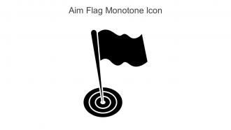 Aim Flag Monotone Icon In Powerpoint Pptx Png And Editable Eps Format