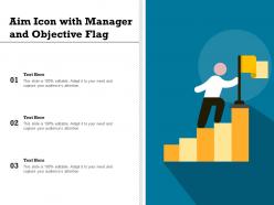 Aim icon with manager and objective flag