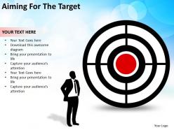 Aiming for the target business concept powerpoint diagrams templates