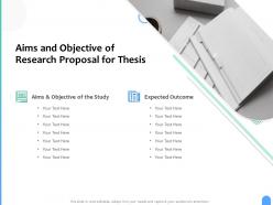 Aims and objective of research proposal for thesis ppt powerpoint presentation model