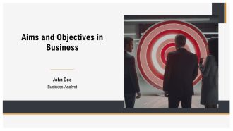 Aims And Objectives In Business PPT Graphics AT