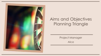 Aims And Objectives Planning Triangle PPT Example AT