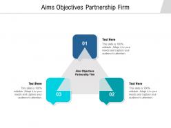 Aims objectives partnership firm ppt powerpoint presentation portfolio layout cpb