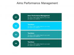 Aims performance management ppt powerpoint presentation outline graphics design cpb