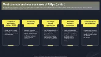 AIOPS Applications And Use Case Most Common Business Use Cases Of AIOPS Captivating Graphical