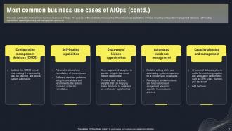 AIOPS Applications And Use Cases Powerpoint Ppt Template Bundles Captivating Attractive