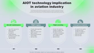 AIOT Technology Implication In Aviation Industry