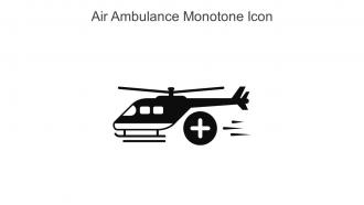 Air Ambulance Monotone Icon In Powerpoint Pptx Png And Editable Eps Format
