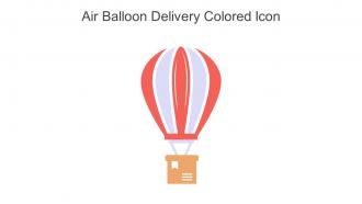 Air Balloon Delivery Colored Icon In Powerpoint Pptx Png And Editable Eps Format