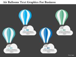 Air balloons text graphics for business flat powerpoint design