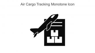 Air Cargo Tracking Monotone Icon In Powerpoint Pptx Png And Editable Eps Format