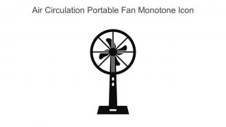 Air Circulation Portable Fan Monotone Icon In Powerpoint Pptx Png And Editable Eps Format