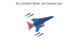 Air Combat Fighter Jet Colored Icon In Powerpoint Pptx Png And Editable Eps Format