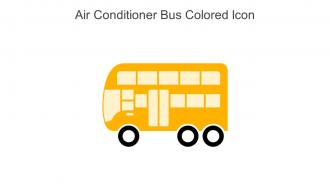 Air Conditioner Bus Colored Icon In Powerpoint Pptx Png And Editable Eps Format