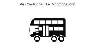Air Conditioner Bus Monotone Icon In Powerpoint Pptx Png And Editable Eps Format