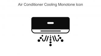 Air Conditioner Cooling Monotone Icon In Powerpoint Pptx Png And Editable Eps Format