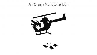 Air Crash Monotone Icon In Powerpoint Pptx Png And Editable Eps Format