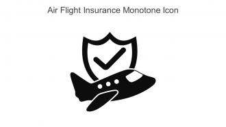 Air Flight Insurance Monotone Icon In Powerpoint Pptx Png And Editable Eps Format